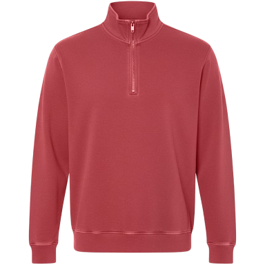Adult Garment Dye Quarter Zip Chili (GDQZ-100)